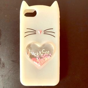 Lucky Cat Glitter iPhone Case